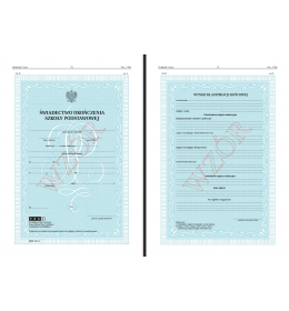 0059OLD Świadectwo ukończenia s.p. z niepełnosp. MEN-I/11/1