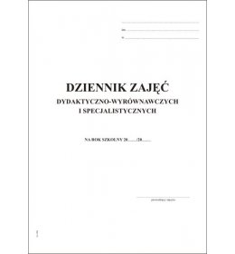 0105 Dziennik zajęć dydaktyczno-wyrównawczych i specjalistycznych