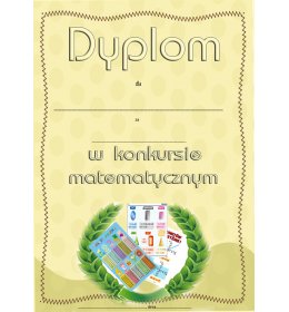 Dyplom konkurs matematyczny A1007