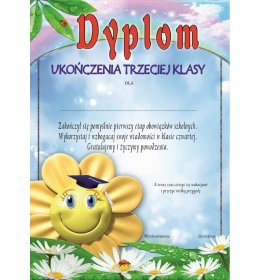 Dyplom ukończenia 3 klasy A23