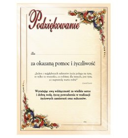Podziękowanie A100