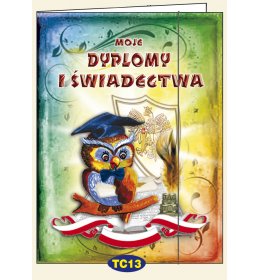 Teczka z gumką dyplomy i świadectwa TC13