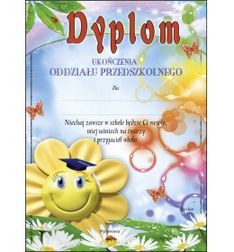 Dyplom ukończenia oddziału przedszkolnego A169