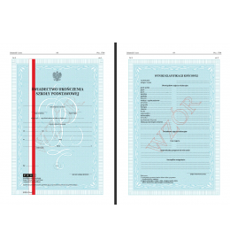 0058OLD Świadectwo ukończenia szk.podst. z wyróżnieniem MEN-I/9-w/I 