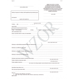 0061 Arkusz ocen dla ucz. z niepełnosprawnością MEN -I/35/1