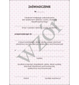 0169  zaświadczenie dla opiekunów uczniów niepełnosprawnychm MI/2002