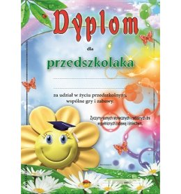 Dyplom przedszkolaka A176