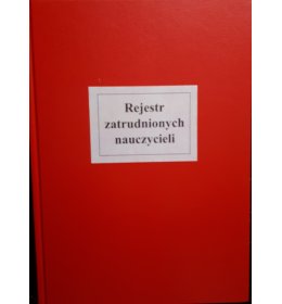 K49 Rejestr zatrudnionych nauczycieli