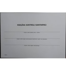 K51 Książa kontroli sanitarnej