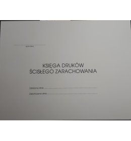K54 Księga druków ścisłego zarachowania 