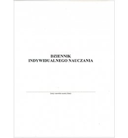 0106 Dziennik indywidualnego nauczania VII/5