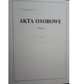 0155 Teczka akt osobowych  