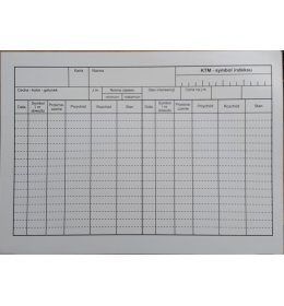 0161 Karta kontowa materiałowo-ilościowa  KTM