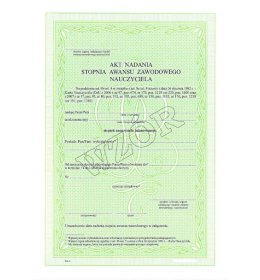 0806 Akt nadania stopnia awansu zaw. naucz. mianowanego zał.6