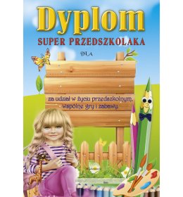 Dyplom super przedszkolaka B54