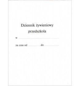 K43 Dziennik żywieniowy przedszkola MEN-V/1