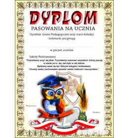 Dyplom pasowania na ucznia A237