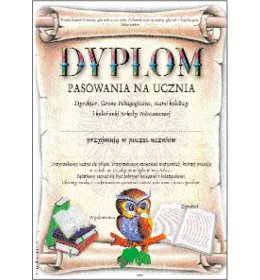 Dyplom pasowania na ucznia B46