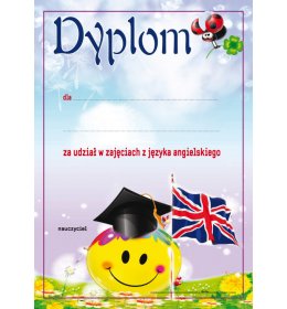 Dyplom konkurs językowy A1156