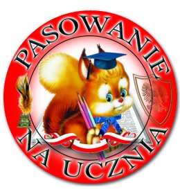 Znaczek pasowanie na ucznia wiewiórka E63