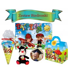 Zestaw pasowanie na ucznia (biedronki)