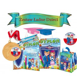 Zestaw pasowanie na ucznia (dzieci ładne)