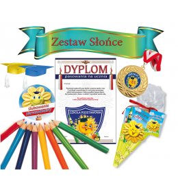 Zestaw pasowanie na ucznia (słońce)