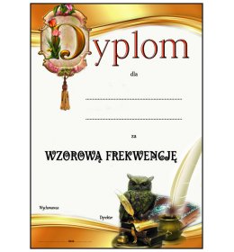 Dyplom za frekwencję A604