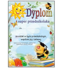 Dyplom super przedszkolaka A1053