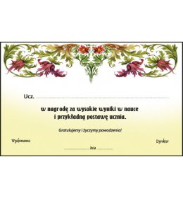 Dedykacja do nagrody książkowej J199