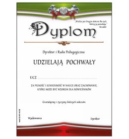 Dyplom pochwalny A19