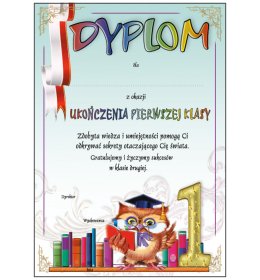 Dyplom ukończenia 1 klasy A931