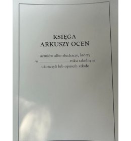 0076 Księga arkuszy ocen