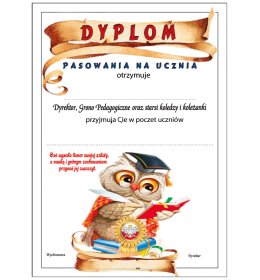 Dyplom pasowania na ucznia A1034