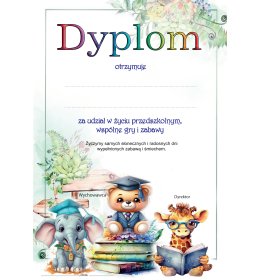 Dyplom przedszkolaka B50