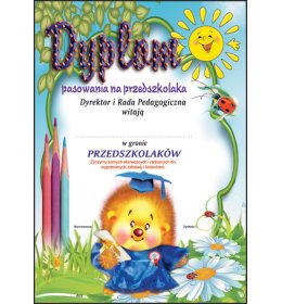 Dyplom pasowania na przedszkolaka B30