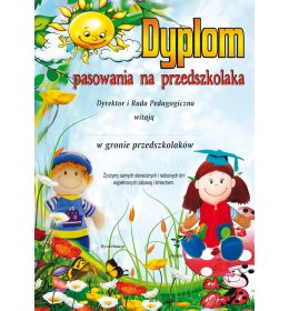 Dyplom pasowania na przedszkolaka B408