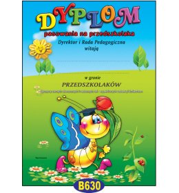 Dyplom pasowania na przedszkolaka B630