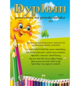 Dyplom pasowania na przedszkolaka B90
