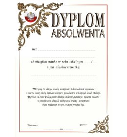 Dyplom absolwenta A198