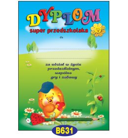 Dyplom super przedszkolaka B631