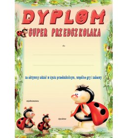 Dyplom super przedszkolaka A1026
