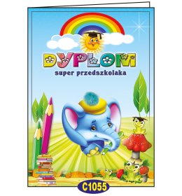 Dyplom super przedszkolaka słonik C07P16