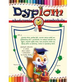 Dyplom ukończenia przedszkola A1066