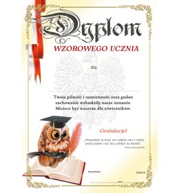 Dyplom wzorowego ucznia A1080