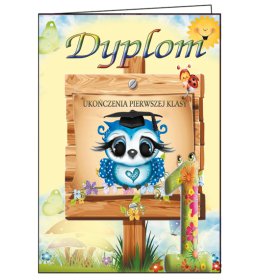 Teczka dyplom ukończenia 1 klasy TC1064