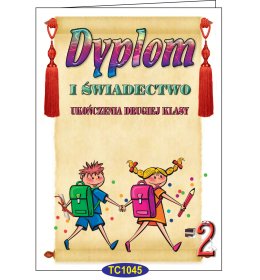 Teczka dyplom ukończenia 2 klasy TC1045