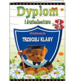 Teczka dyplom ukończenia 3 klasy TC1048