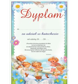 Dyplom katecheza  B860
