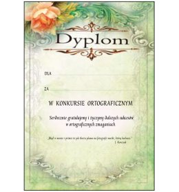 Dyplom konkurs ortograficzny A779